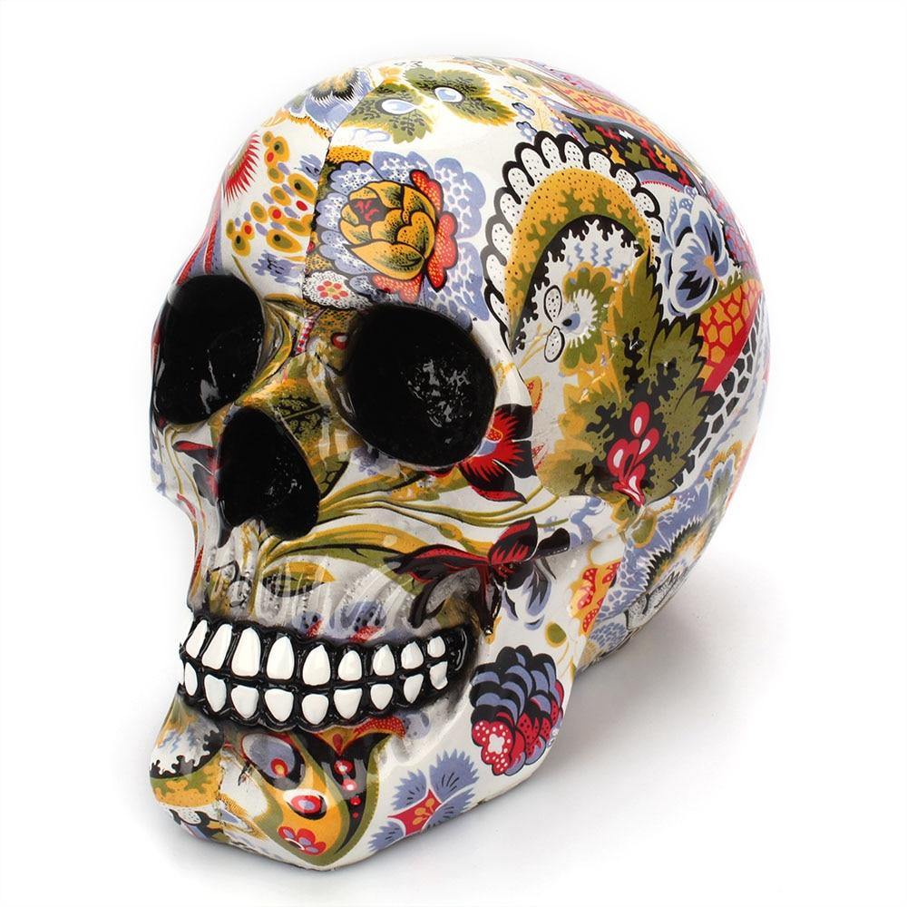 BowLift | Creative Colorful Resin Skull Halloween Party Decoration