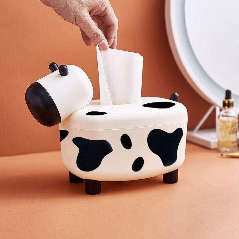 Cute Mini Cow Tissue Storage Toothpick Box | Bowlift