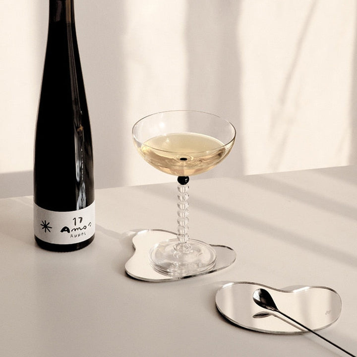 BowLift | Modern Mirrored Irregular Coasters