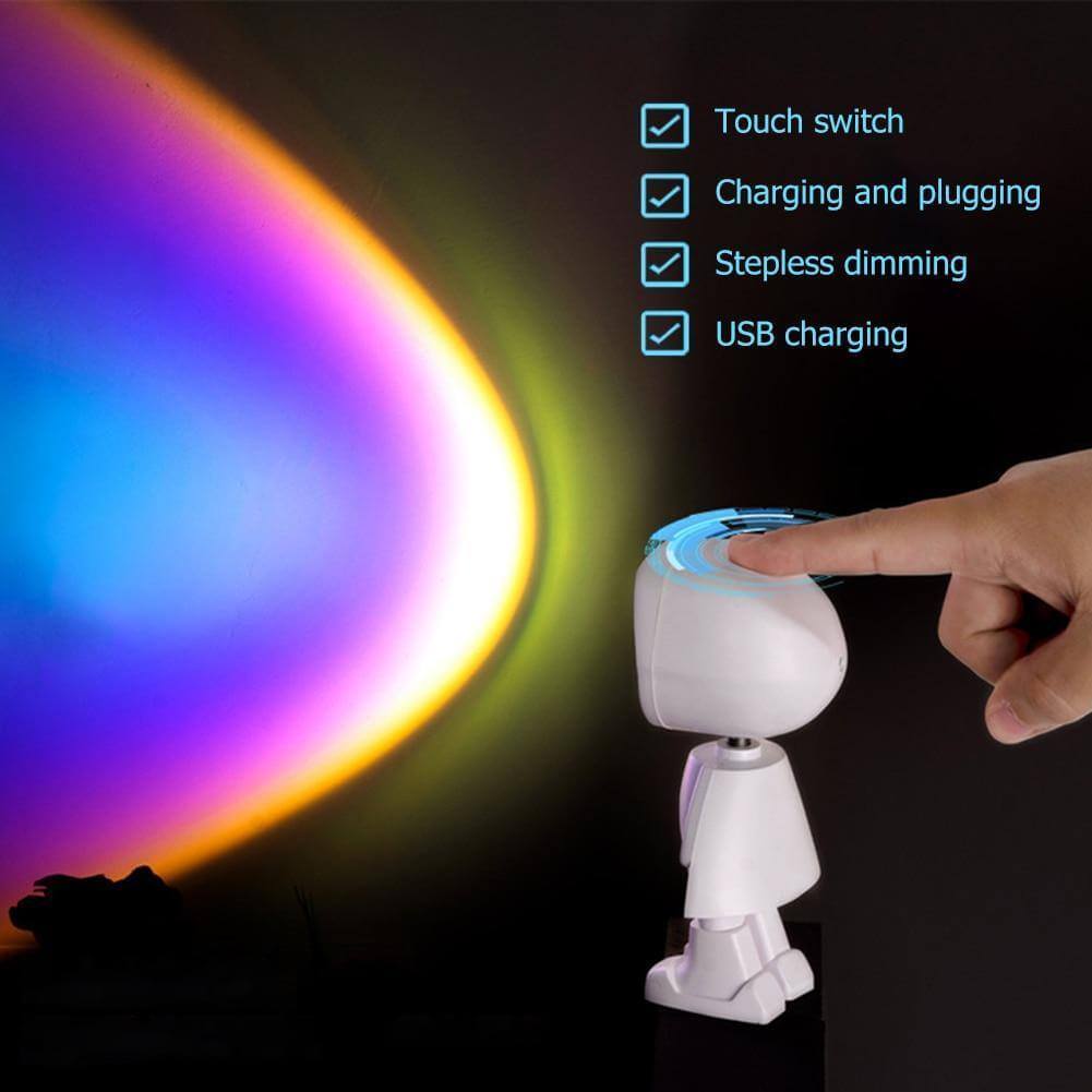 BowLift | Atmospheric Sunset Robot Lamp LED
