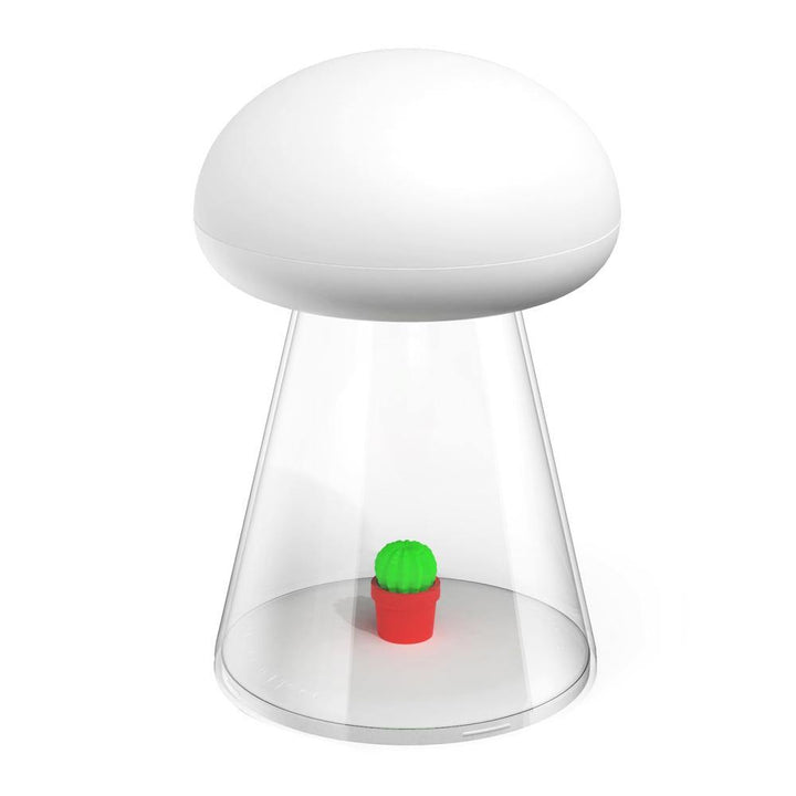 BowLift | Rechargeable White Cactus USB Mushroom Night Lamp