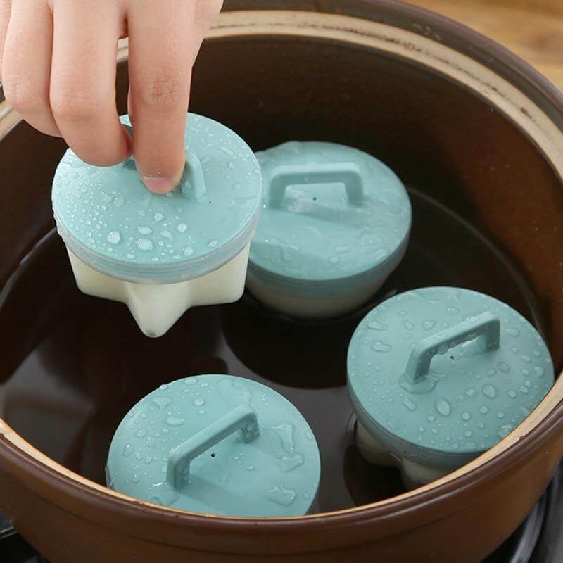 BowLift | 4pcs Silicone Steamed Egg Cooker