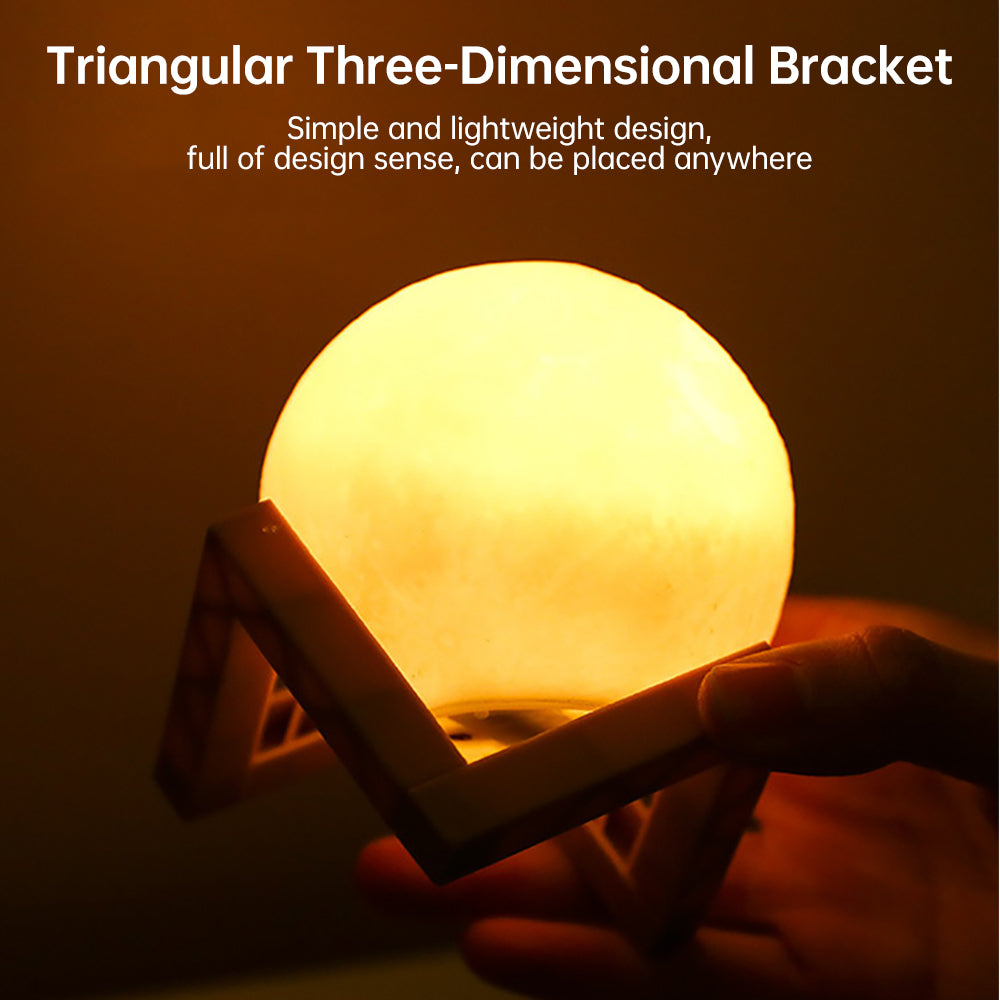 3D Light Touch Switch RechargeaBowlifte Moon Night Lamp | Bowlift