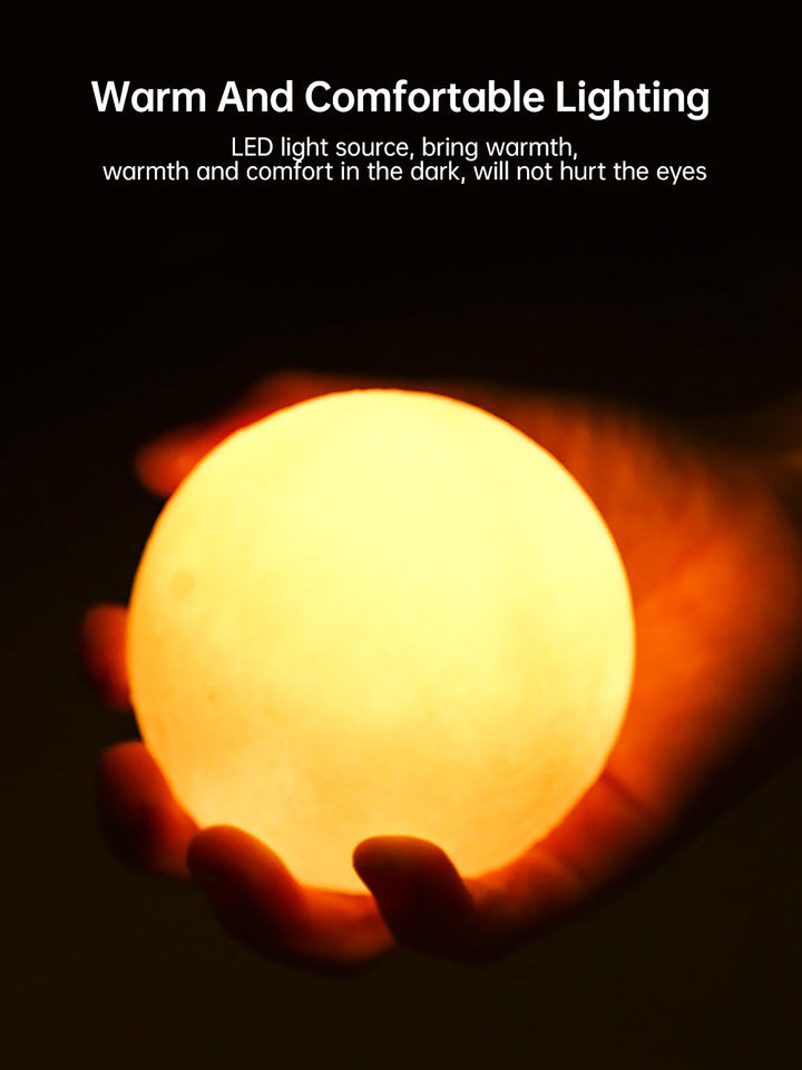 3D Light Touch Switch RechargeaBowlifte Moon Night Lamp | Bowlift