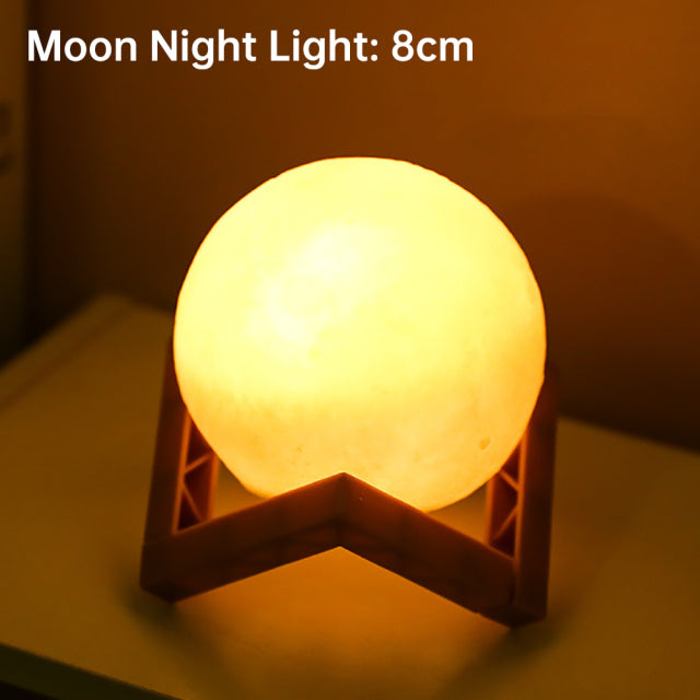 BowLift | 3D Light Touch Switch Rechargeable Moon Night Lamp