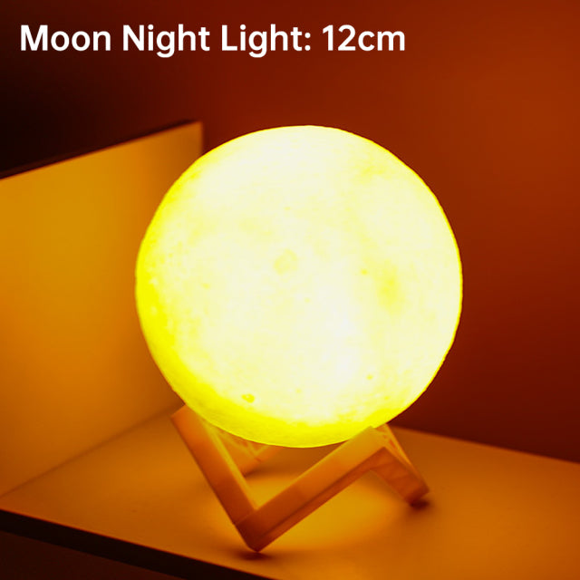 BowLift | 3D Light Touch Switch Rechargeable Moon Night Lamp