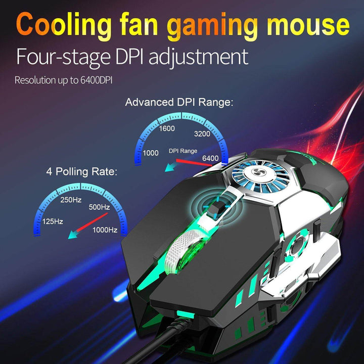 BowLift | Cooling USB Fan Gaming Mouse