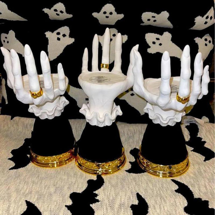 BowLift | Halloween Resin Witch Hand Candle Holder