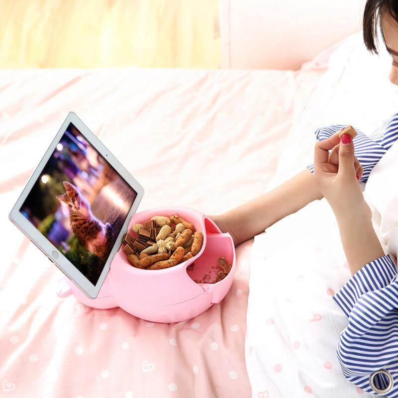 BowLift | Lazy Snack Bowl with Phone Holder