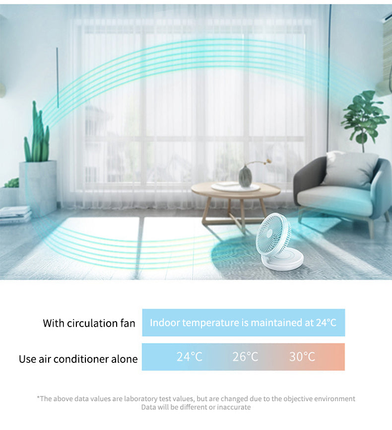 BowLift | Portable Wireless Foldable Fan Night Lamp