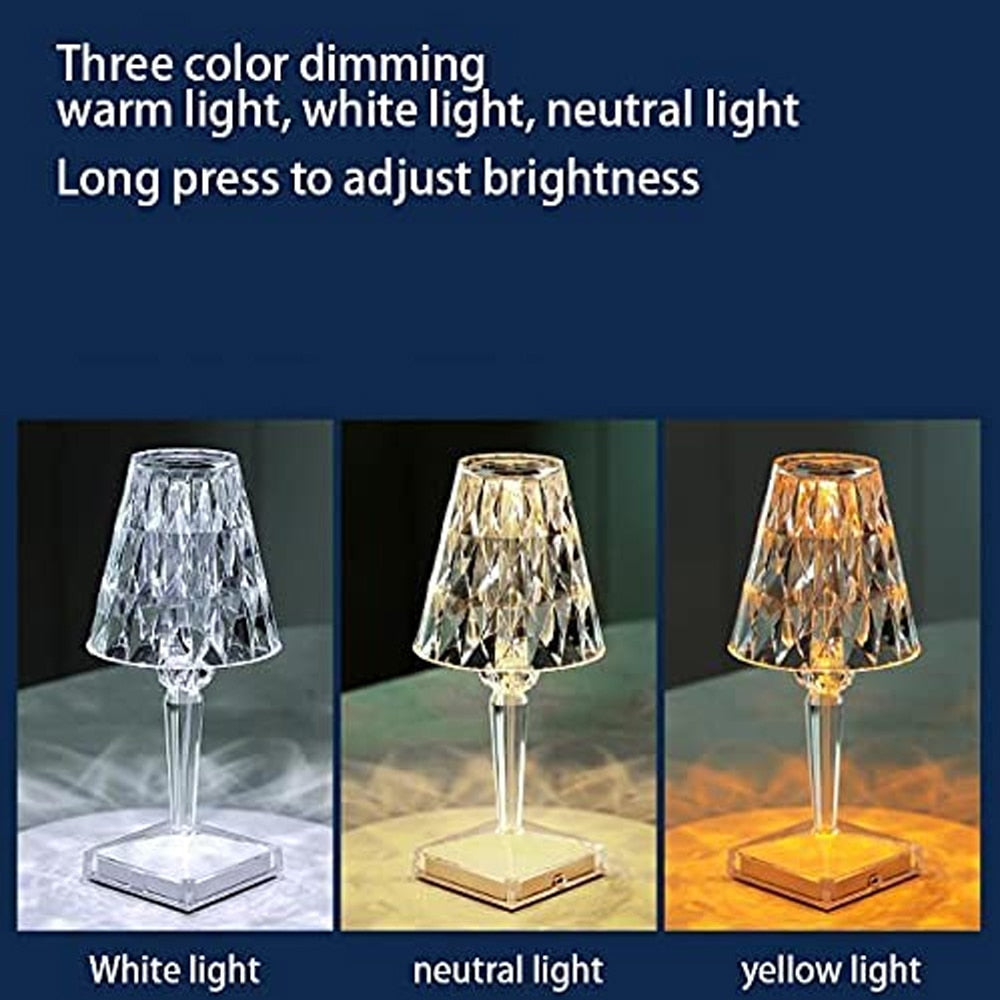 Diamond Acrylic TaBowlifte Lamp | Bowlift