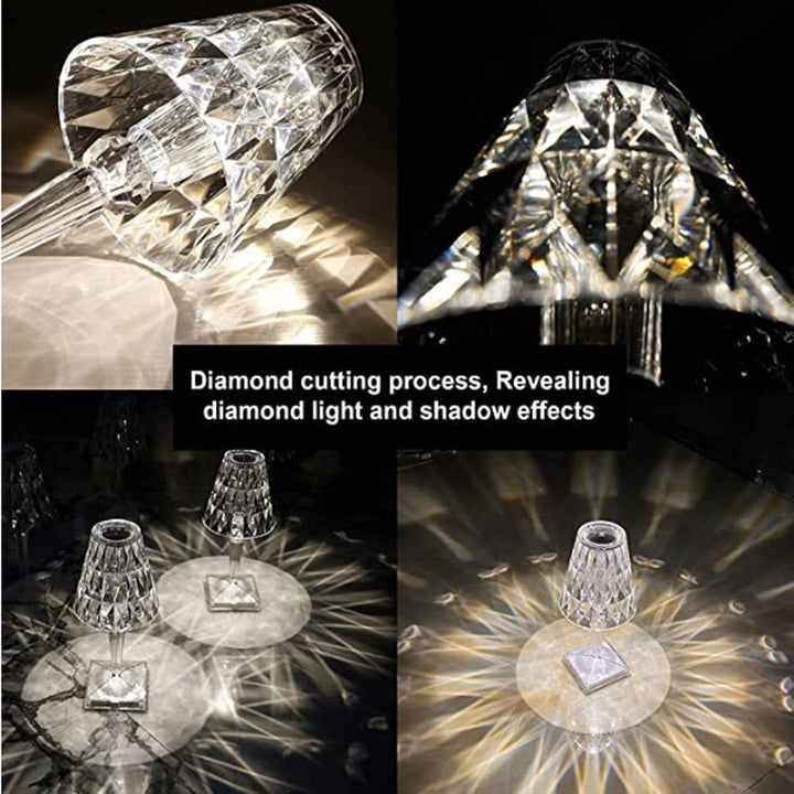 Diamond Acrylic TaBowlifte Lamp | Bowlift