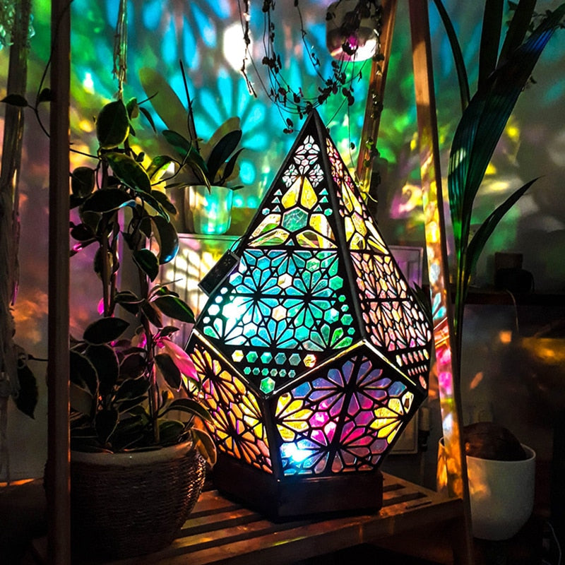 BowLift | Wooden Hollow LED Atmosphere Night Lamp Projector