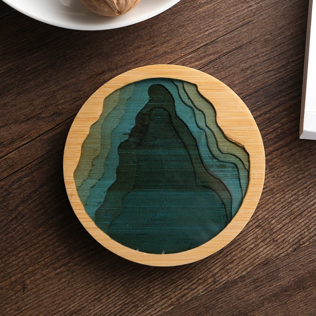 BowLift | Water Art Insulated Bamboo Coasters