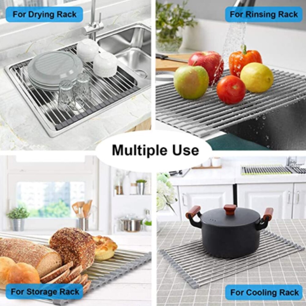 BowLift | Foldable Over Sink  Dish Drying Rack