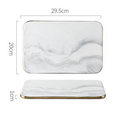 BowLift | Elegant White Marble Ceramic Cutting Board