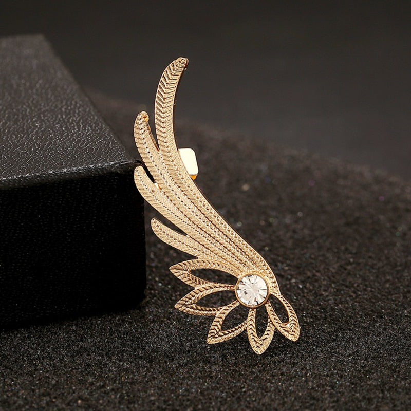BowLift | Fashion Alloy Feather Ear cuff Clip on Earrings