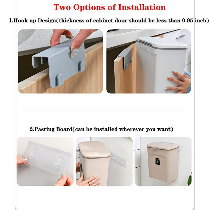 BowLift | Wall-Mounted Smart Lid Trash Can