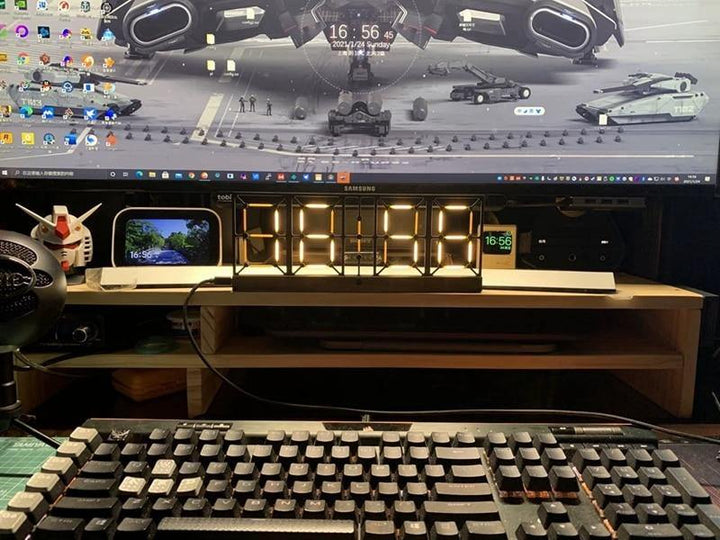 BowLift | Nordic Double-Sided LED Clock