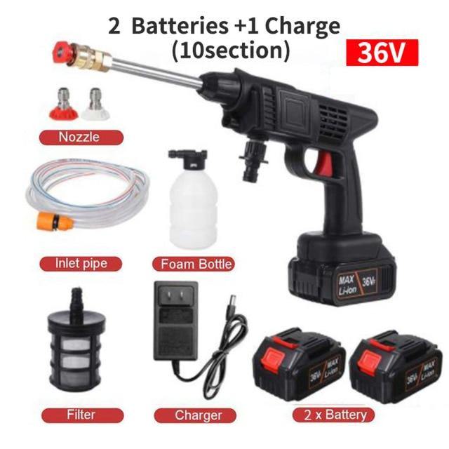 High Pressure Electric Cordless Car Washer Gun | Bowlift