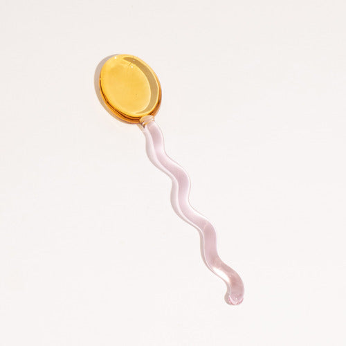 BowLift | Fun Wavy Glass Dessert Spoons