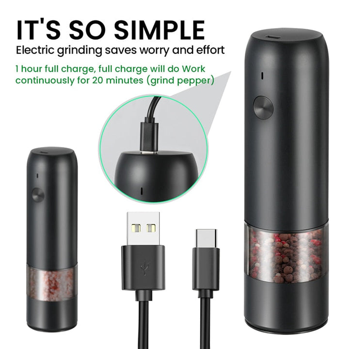 BowLift | Rechargeable Automatic Salt Pepper Grinder