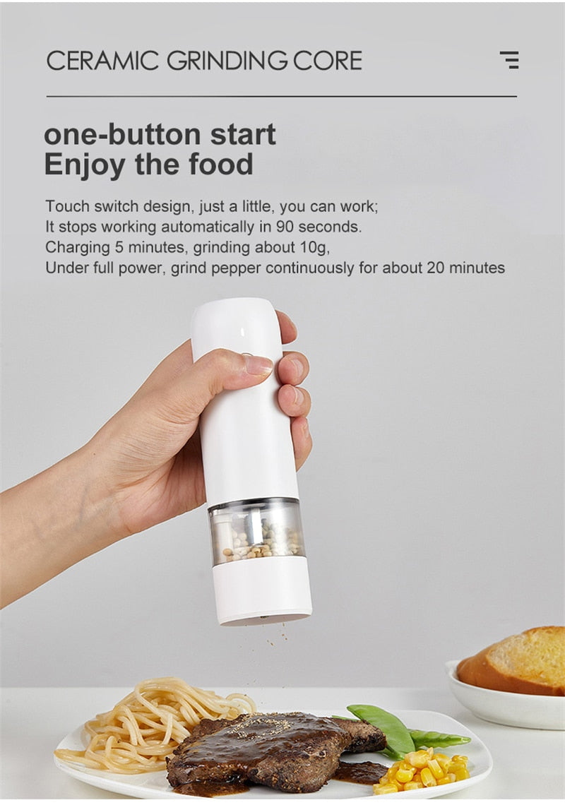 BowLift | Rechargeable Automatic Salt Pepper Grinder