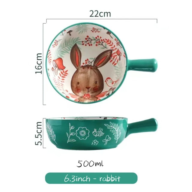 BowLift | Handmade Animal Flower Large Ceramic Bowl