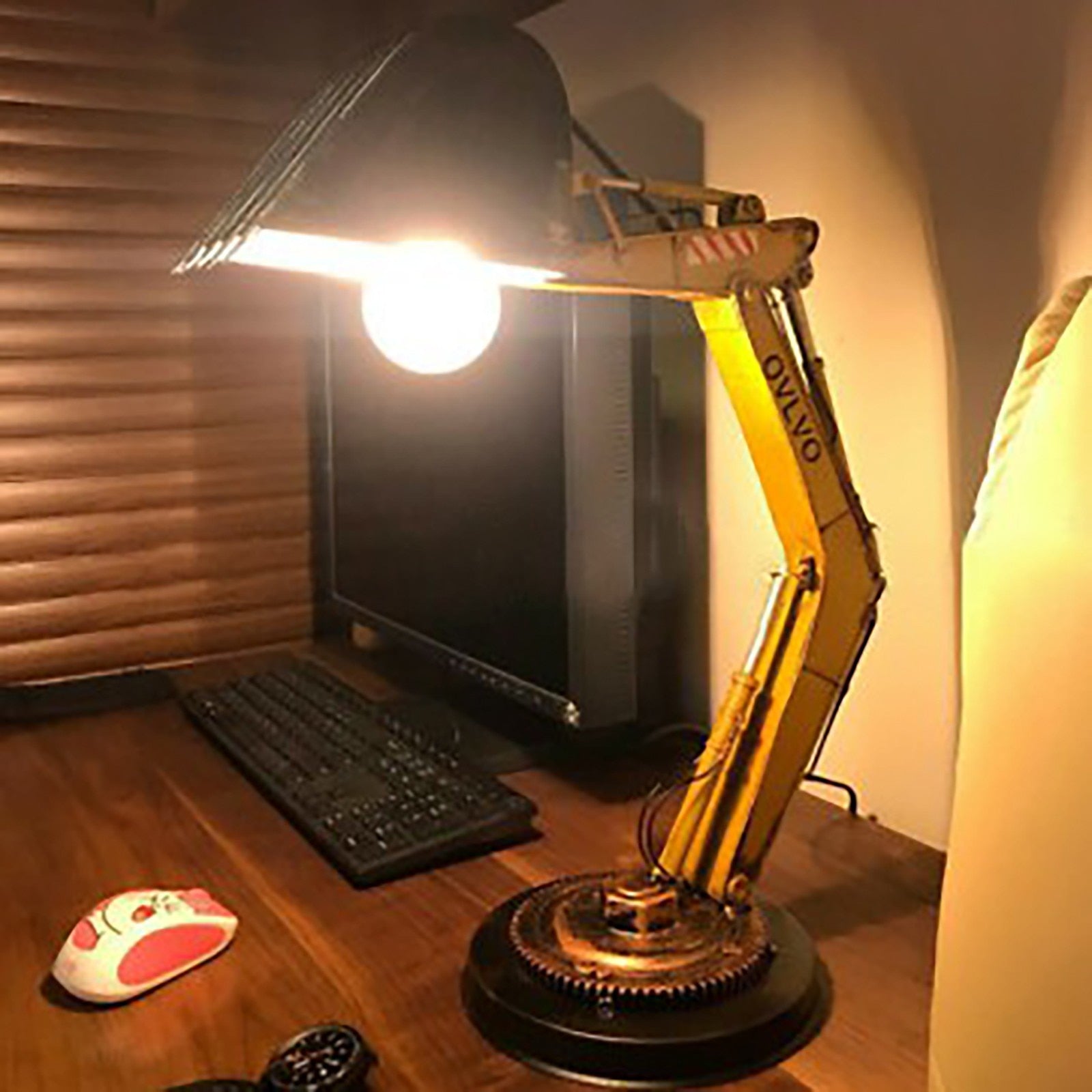 BowLift | Unique Excavator Table Lamp