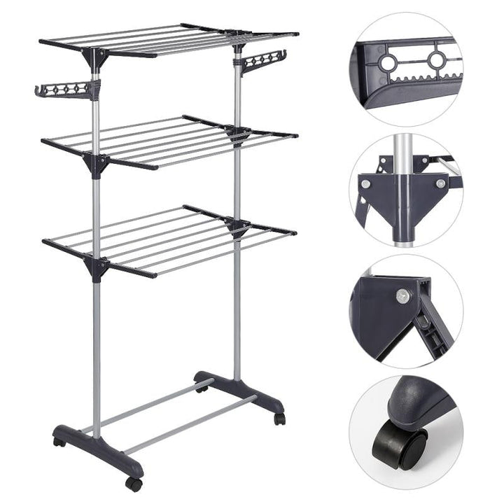 FoldaBowlifte Multi-Layer Clothes Hanger Rack Stand | Bowlift