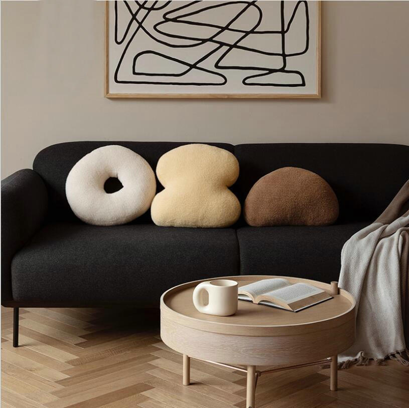 Abstract Teddy Plush Cushion | Bowlift