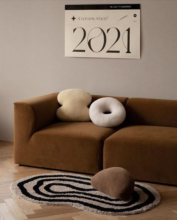 Abstract Teddy Plush Cushion | Bowlift