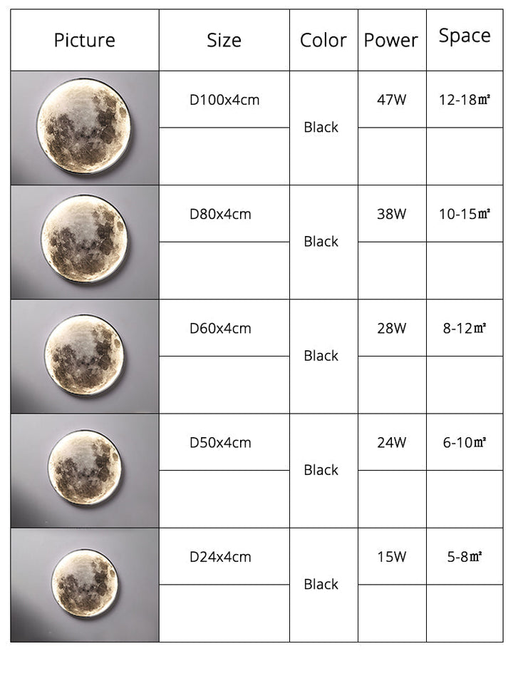 BowLift | 3D LED Moon or Earth Ceiling or Wall Light