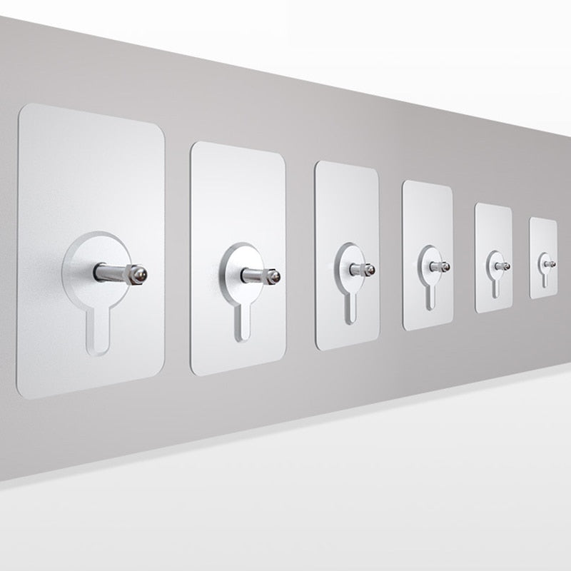 BowLift | 10 Pieces Heavy Duty Punch-Free Transparent Adhesive Hooks
