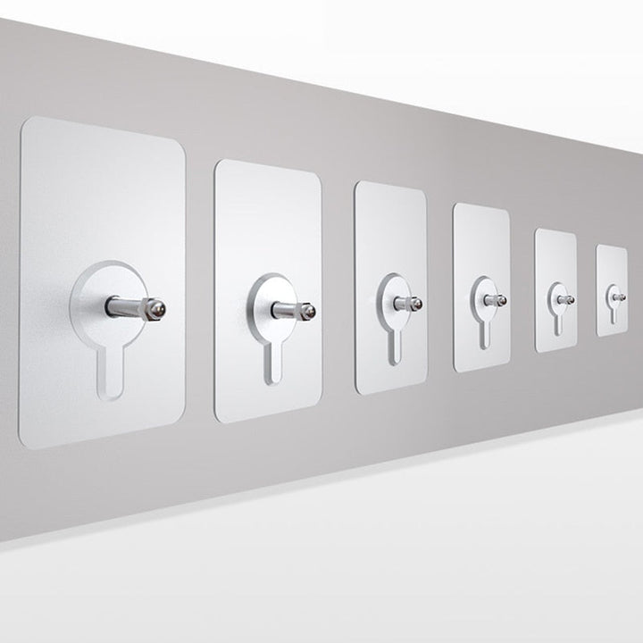 BowLift | 10 Pieces Heavy Duty Punch-Free Transparent Adhesive Hooks
