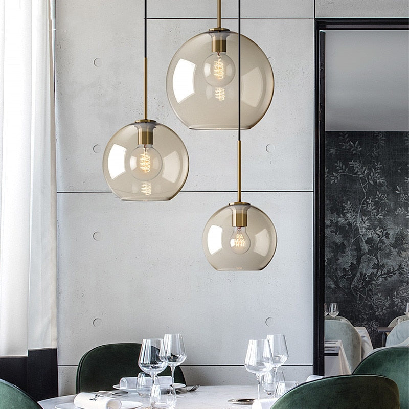 Modern Glass Hanging Lamps | Bowlift