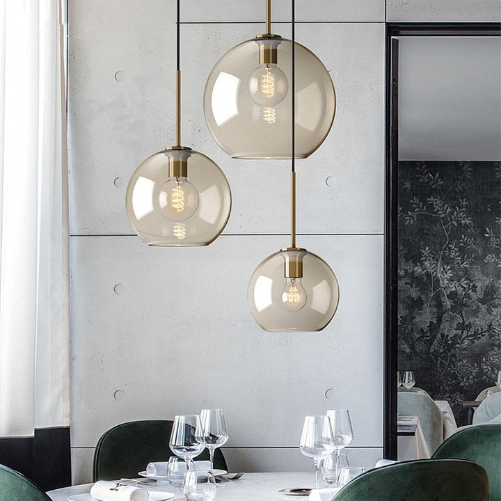 Modern Glass Hanging Lamps | Bowlift