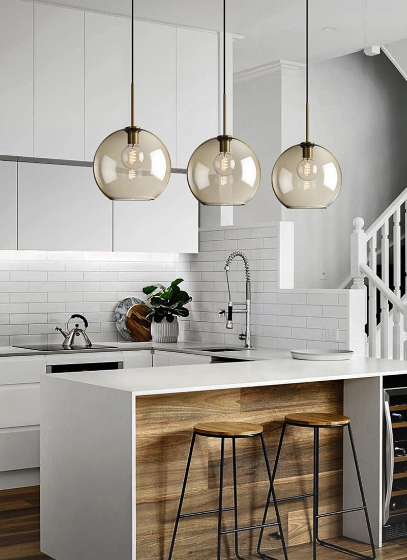Modern Glass Hanging Lamps | Bowlift