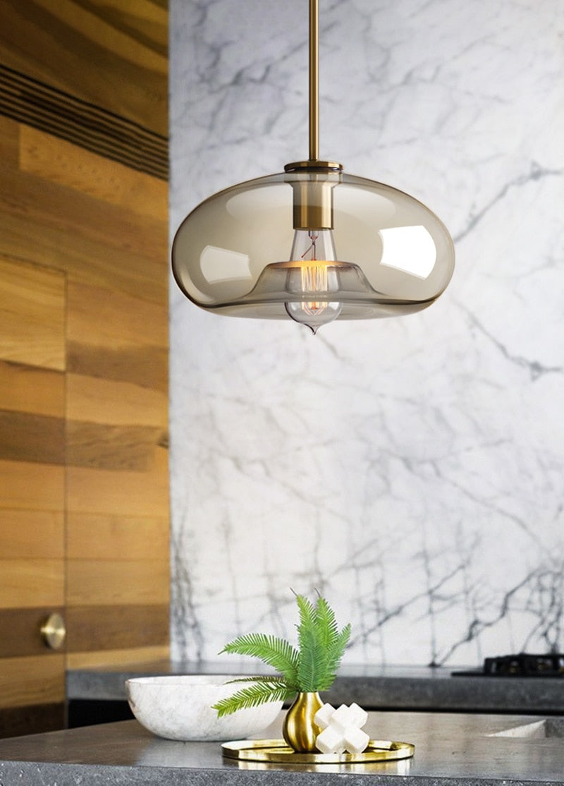 Modern Glass Hanging Lamps | Bowlift