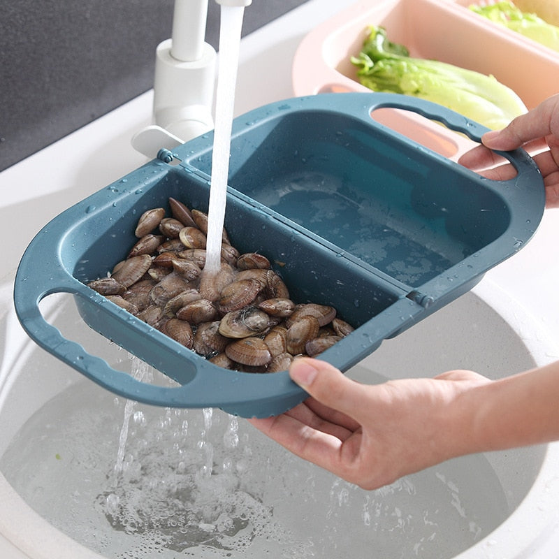 BowLift | Collapsible Fruit Vegetable Drain Basket