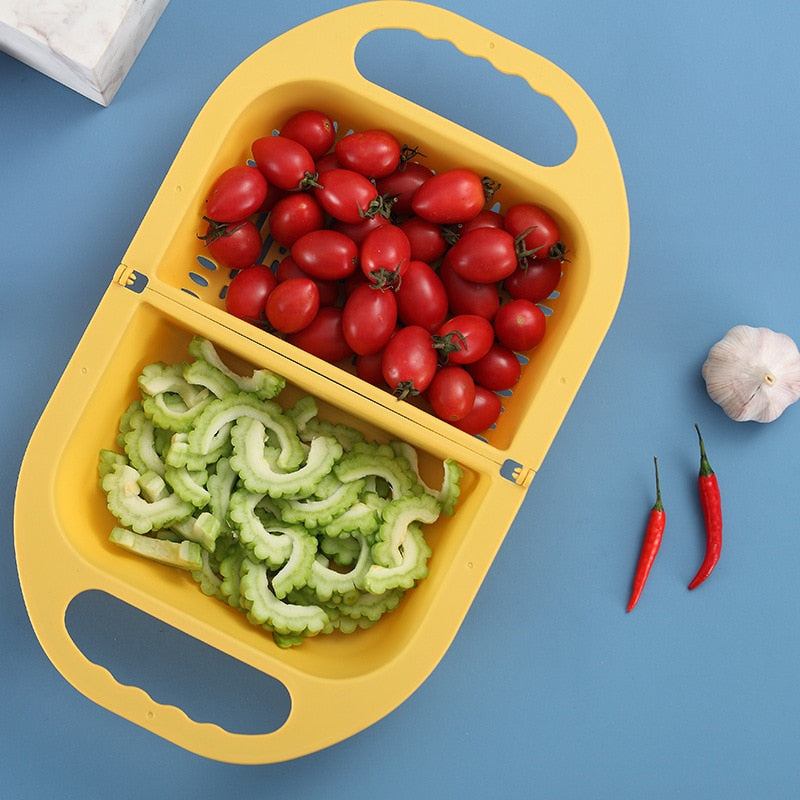 BowLift | Collapsible Fruit Vegetable Drain Basket