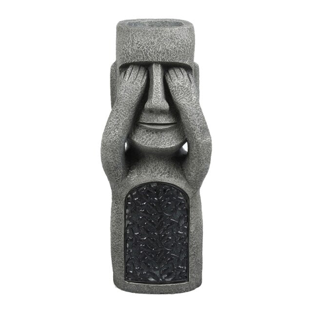Easter Island Statue Garden Flower Pot | Bowlift