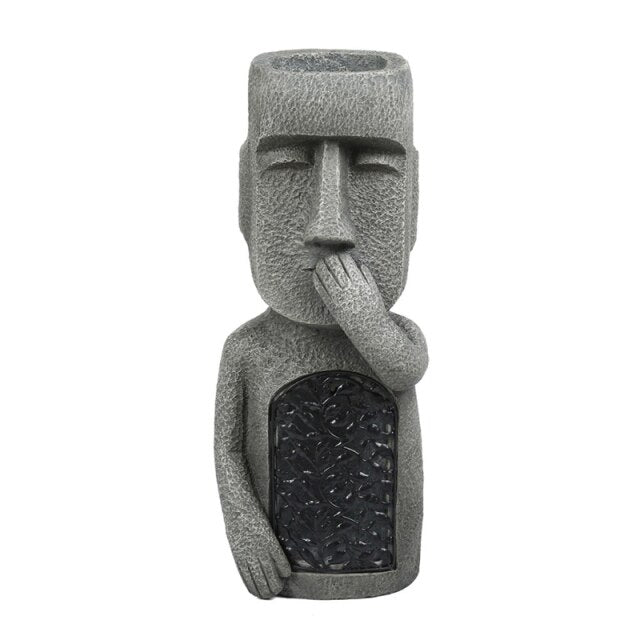 Easter Island Statue Garden Flower Pot | Bowlift