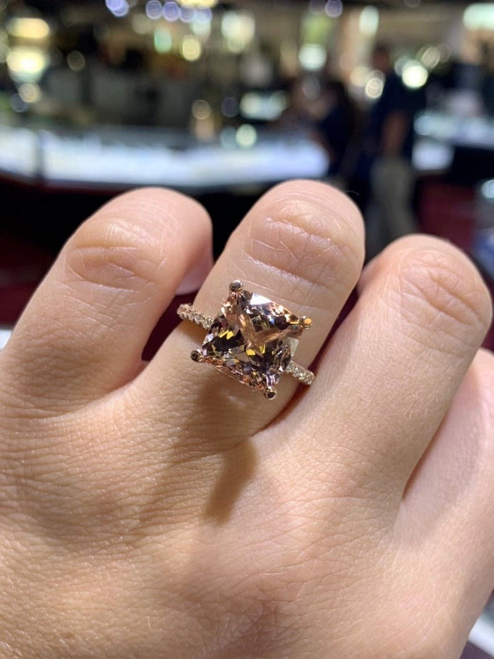BowLift | Luxury Fashion Rose Gold Filling Inlaid Zircon Crystal Wedding Rings