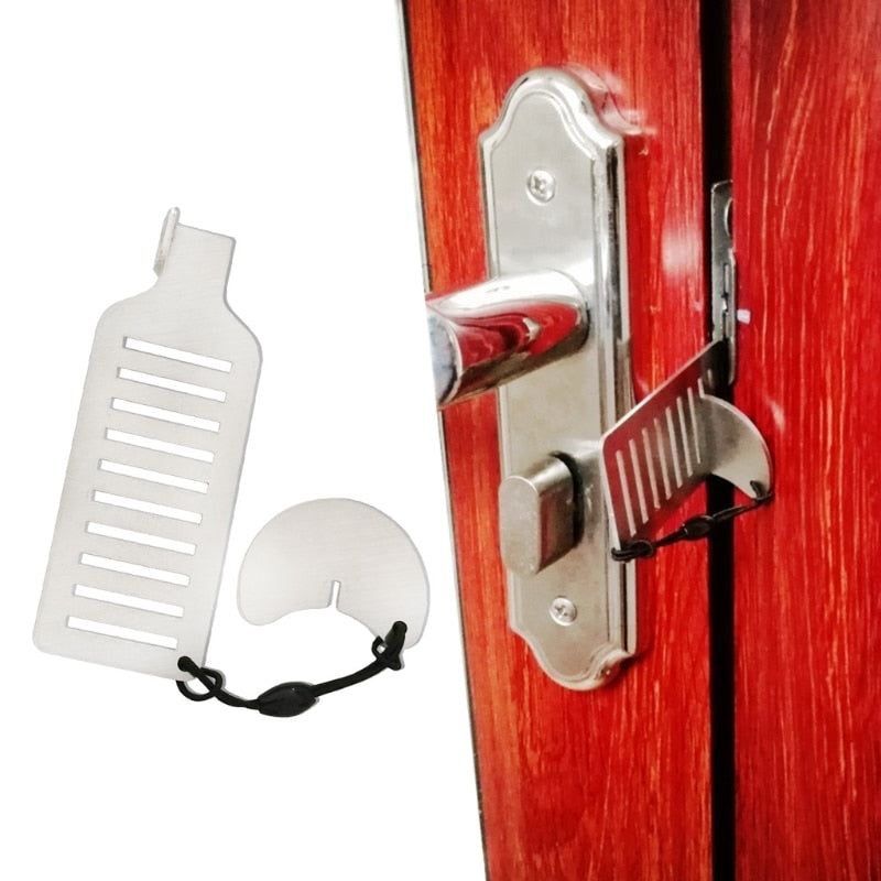 Stainless Steel Anti-theft Door Stopper Lock | Bowlift