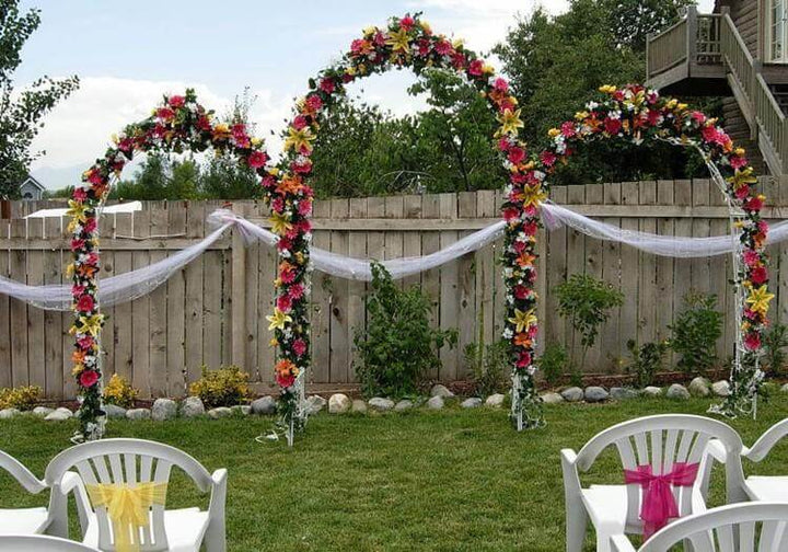 BowLift | Wedding Decoration Party Props White Metal Wedding Arch