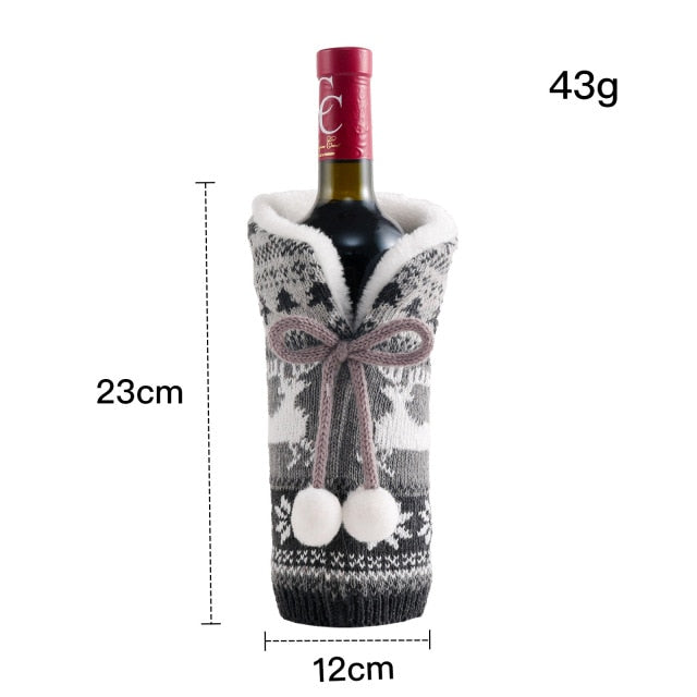BowLift | Knitted Christmas Bottle Cover