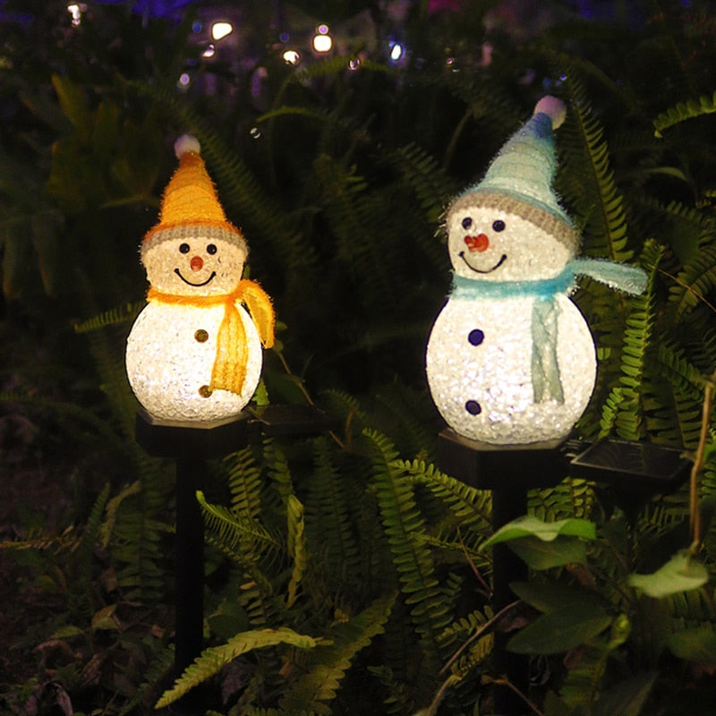 BowLift | Outdoor LED Solar Snowman Light