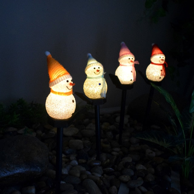BowLift | Outdoor LED Solar Snowman Light