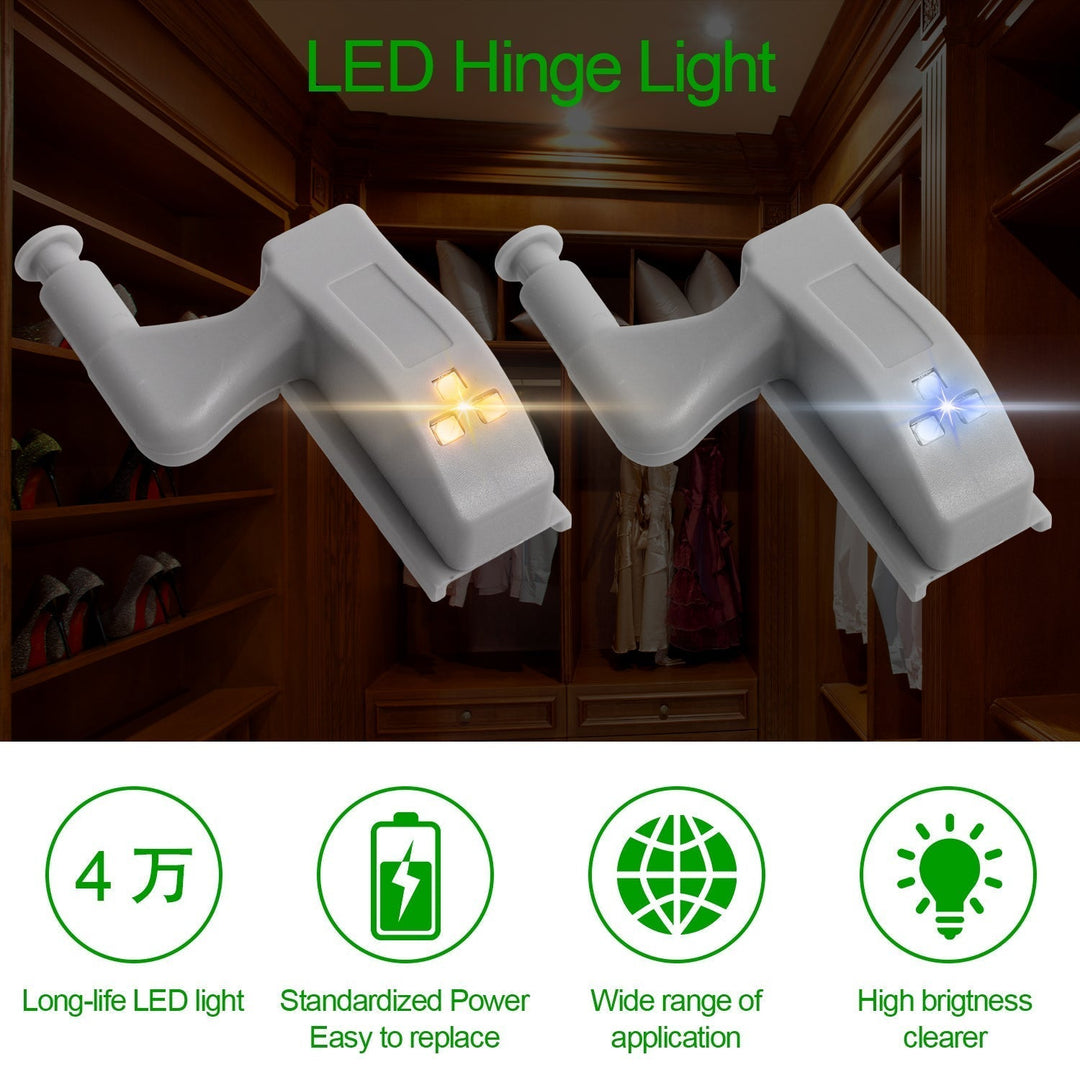 10pcs LED Sensor Hinge Wardrobe Lamp | Bowlift